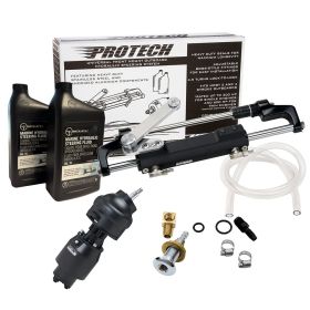 Uflex PROTECH 2.1 Front Mount Tilt OB Hydraulic System - Includes UP28T Helm Pump, Oil, UC128TS-2 Cylinder, &amp; X52 Tilt - No Hoses