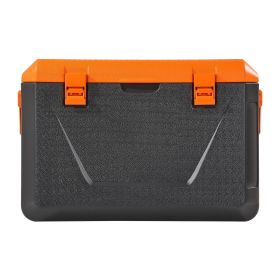 Portable Cooler, 63 QT Hard Cooler with Ice Retention, Heavy-Duty Handles and Cup Holder, Lightweight Rigid Material Insulated Portable Cooler