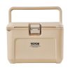 Portable Cooler, 16.5 QT Hard Cooler with Ice Retention, Heavy-Duty Handles and Cup Holder, Lightweight Rigid Material Insulated Portable Cooler