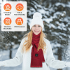 Heated Neck Wrap Warm Heated Scarf, USB Powered with 3 Temperature Modes ,Soft Skin-Friendly Washable Scarf for Winter Camping/Fishing