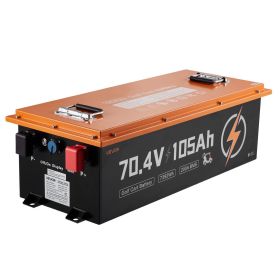 VEVOR 72V (70.4V) 105AH Lithium Golf Cart Battery, with 15A Charger, Lifepo4 Battery Kit, Built-in 200A BMS, with Bluetooth & Touch Monitor
