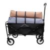 360lbs Collapsible Foldable Wagon Cart with strapping system