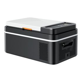 Car Refrigerator, DC 12/24V AC100-240V Compressor Electric Cooler, -4°F to 68°F Car Fridge with APP Control, 21 QT Cars Freezer for RVs, Campsites