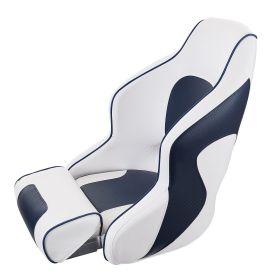 VEVOR Captain Bucket Seat Boat Seat, Flip Up Boat Seat, with Thickened Sponge Padding, Flip-up Bolster Boat Captain Chair for Fishing Boat