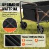 Collapsible Folding Wagon, 2 cu.ft Grass Wagon Cart with All-Terrain 5in Wheels
