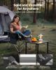 Oversized Camping Chairs, 450 lbs Heavy Duty Support, Portable Folding Camp Chairs with Padded Backrest & Armrests, Cup Holder & Side Pocket