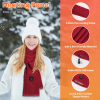 Heated Neck Wrap Warm Heated Scarf, USB Powered with 3 Temperature Modes ,Soft Skin-Friendly Washable Scarf for Winter Camping/Fishing