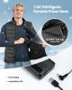 Heated Vest, Men Electric Heating Vest with 16000 mAh Battery Pack, 8 Heating Zones Lightweight Rechargeable Winter-Vest with 3 Levels