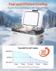 Car Refrigerator, DC 12/24V AC100-240V Compressor Electric Cooler, -4°F to 68°F Car Fridge with APP Control, 16 QT Cars Freezer for RVs, Campsites