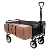 360lbs Collapsible Foldable Wagon Cart with strapping system