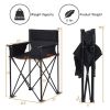 1PC Portable 38 Inch Oversized High Camping Fishing Folding Chair