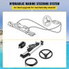 300HP Hydraulic Boat Steering Kit, Hydraulic Steering Helm Pump, Aluminum Alloy Steering Cylinder