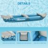 K2 Kayak, 2 Person Inflatable Kayak, Includes Paddles, Aluminum Oars, Repair Kit, Portable Tandem Blow Up Boat, Blue