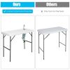 Folding Cleaning Sink Faucet Cutting Camping Table with Sprayer