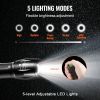2 Pack Flashlights Torch, 2000 High Lumens 5 Modes Adjustable Focus Flashlight