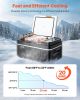 Car Refrigerator, DC 12/24V AC100-240V Compressor Electric Cooler, -4°F to 68°F Car Fridge with APP Control, 21 QT Cars Freezer for RVs, Campsites