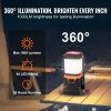 VEVOR LED Camping Lantern, All-in-one, 1000LM, 360° Illumination, 4 Lighting Modes, Rechargeable Outdoor Flashlight, USB Charging