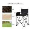 1PC Portable 38 Inch Oversized High Camping Fishing Folding Chair