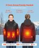 Heated Jacket for Women with 7.4V Battery, Soft Shell Electric Heating Coat