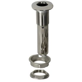 C.E. Smith 80 Series Screwless Flush Mount Rod Holder (Option: 0 Degree  Stainless Steel  Cast Bottom  Black Liner)