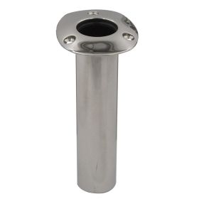 C.E. Smith 80 Series Standard Flush Mount Rod Holder (Option: 0 Degree  Stainless Steel  Cast Bottom  Black Liner)