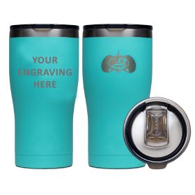 Toadfish Custom Engraved Non (Option: Tipping 20oz Tumbler  Teal (MINIMUM ORDER QUANTITY OF 25))