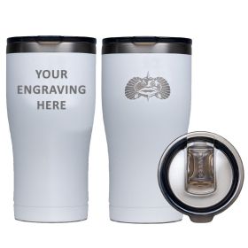 Toadfish Custom Engraved Non (Option: Tipping 20oz Tumbler  White (MINIMUM ORDER QUANTITY OF 25))