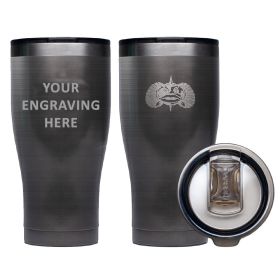 Toadfish Custom Engraved Non (Option: Tipping 20oz Tumbler  Graphite (MINIMUM ORDER QUANTITY OF 25))
