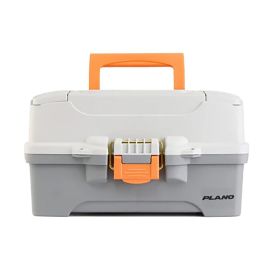 Plano Two (Option: Tray Tackle Box  Light Grey/Dark Grey)