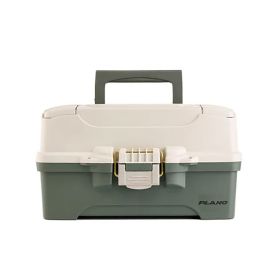 Plano Two (Option: Tray Tackle Box  Green/Tan)
