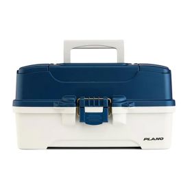 Plano Three (Option: Tray Tackle Box  Blue/White)