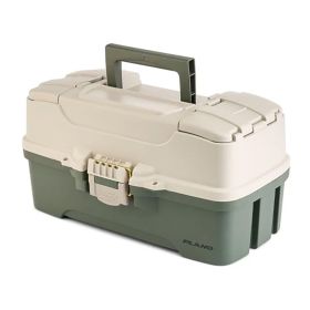Plano Three (Option: Tray Tackle Box  Green/Tan)