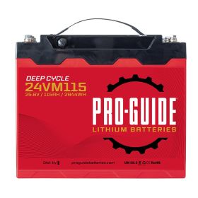Pro (Option: Guide Alpha Series Lithium Battery  24V  115AH  Group 31 (Tall))