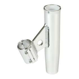 Lee's Clamp (Option: On Rod Holder  Silver Aluminum  Vertical Mount  Fits 1.900" O.D. Pipe)
