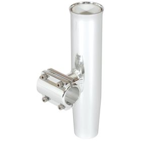 Lee's Clamp (Option: On Rod Holder  Silver Aluminum  Horizontal Mount  Fits 1.050" O.D. Pipe)