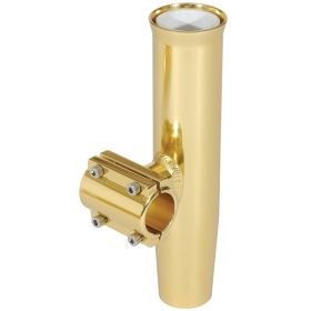 Lee's Clamp (Option: On Rod Holder  Gold Aluminum  Horizontal Mount  Fits 1.050" O.D. Pipe)