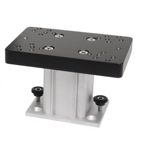 Cannon Aluminum Fixed Base Downrigger Pedestal (Option: 4")