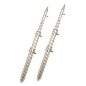 Rupp Top Gun Telescoping Outrigger Poles (Option: Aluminum/Silver  15')