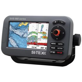 SI (Option: TEX SVS560CFE Chartplotter  5" Color Screen w/External GPS & Navionics+ Flexible Coverage)