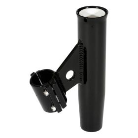 Lee's Clamp (Option: On Rod Holder  Black Aluminum  Vertical Mount  Fits 1.900" O.D. Pipe)