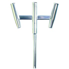 Tigress Triple Aluminum Kite Rod Holder (Option: Straight Butt  Polished)