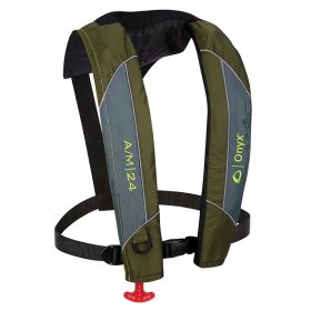 Onyx A/M (Option: 24 Automatic/Manual Inflatable PFD Life Jacket  Green)
