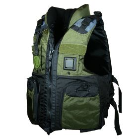 First Watch AV (Option: 800 Four Pocket Flotation Vest  OD Green  Small to Medium)