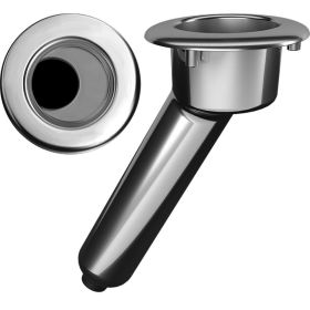 Mate Series Elite Screwless Stainless Steel 30&deg; Rod &amp; Cup Holder (Option: Drain  Round Top)