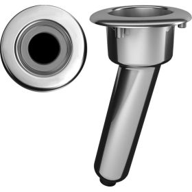 Mate Series Elite Screwless Stainless Steel 15&deg; Rod &amp; Cup Holder (Option: Drain  Round Top)