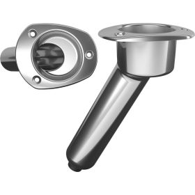 Mate Series Stainless Steel 30&deg; Rod &amp; Cup Holder (Option: Drain  Oval Top)