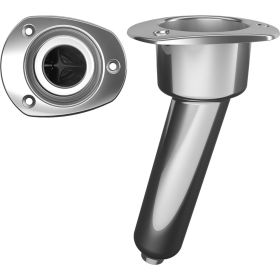 Mate Series Stainless Steel 15&deg; Rod &amp; Cup Holder (Option: Drain  Oval Top)