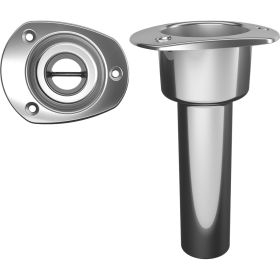 Mate Series Stainless Steel 0&deg; Rod &amp; Cup Holder (Option: Open  Oval Top)