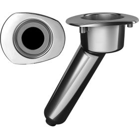 Mate Series Elite Screwless Stainless Steel 30&deg; Rod &amp; Cup Holder (Option: Drain  Oval Top)