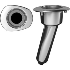 Mate Series Elite Screwless Stainless Steel 15&deg; Rod &amp; Cup Holder (Option: Drain  Oval Top)